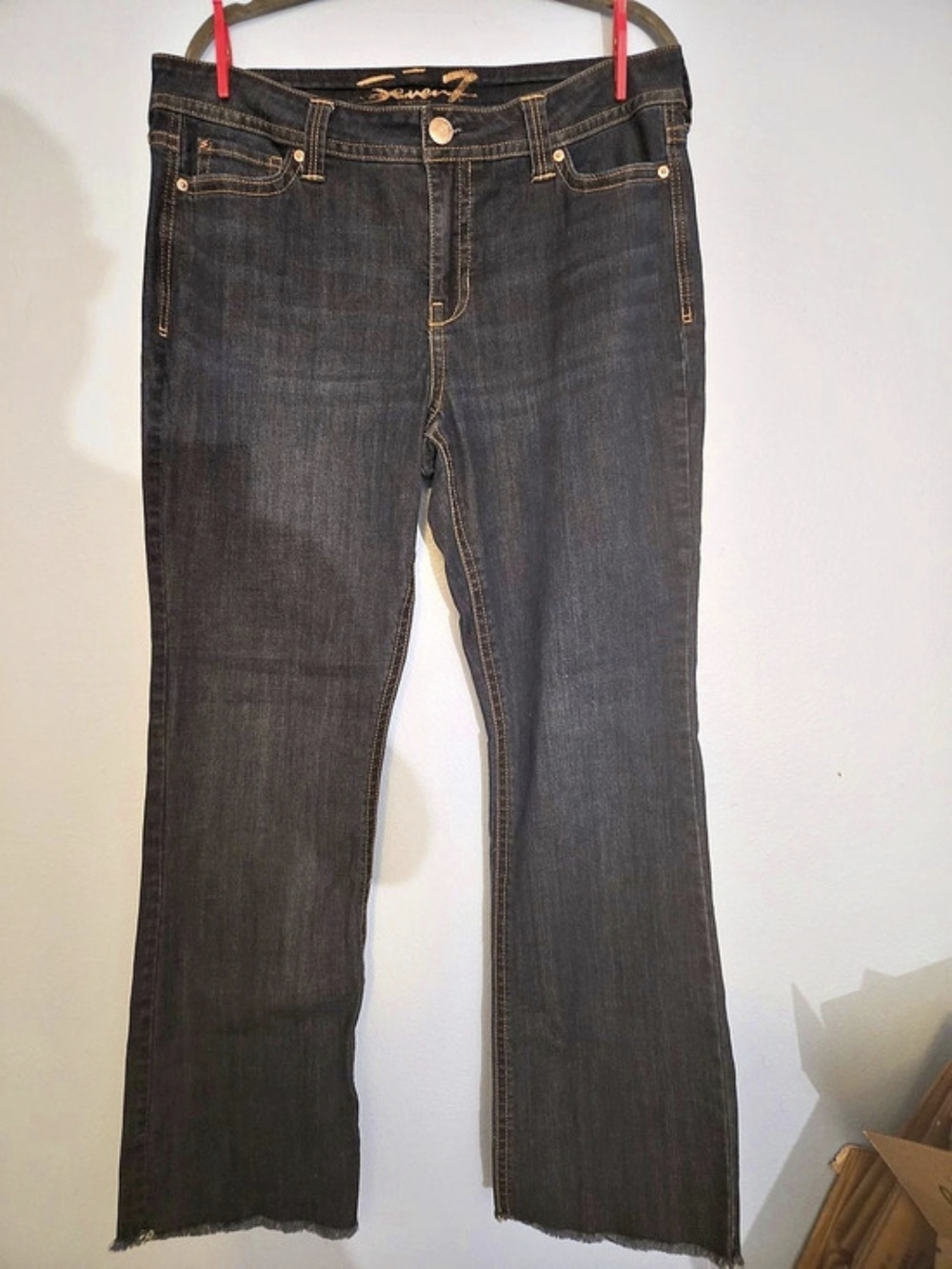 Seven7 Jeans Bootcut Boot Cut Jeans Waist 16 Dark Blue
